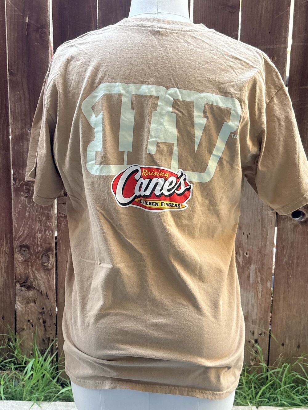 Tan Short-Sleeve Logo T-Shirt for Men
